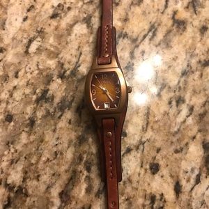 Ladies Fossil leather watch